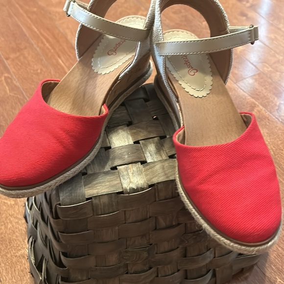 Red baretrap espadrille - Picture 5 of 6